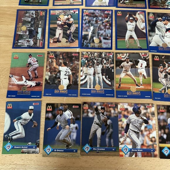 1992 DONRUSS McDONALD'S TORONTO BLUE JAYS LOT SETS GREAT MOMENTS 1-36 - Picture 4 of 6